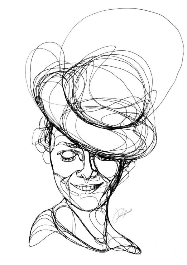 Donna con cappello